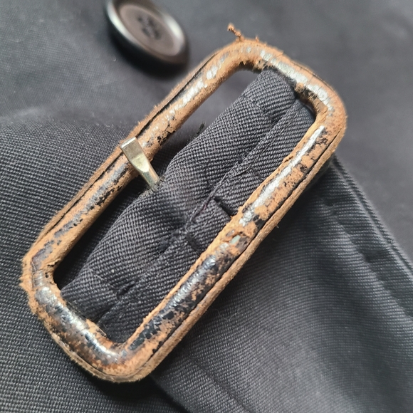 Vintage Classic Blueberry Trench TAILORED SLEEVES - Picture 5 of 8